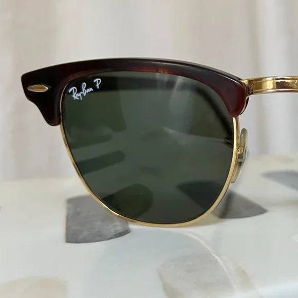 Ray-Ban Clubmaster Tortoise Polarized Sunglasses